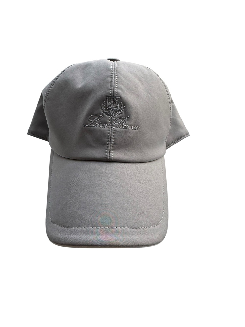 Loro Piana Light Gray Embroidered Crest Cap - Picture 1 of 5
